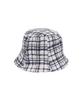 Wrinkled Plaid Bucket Hat Yn1A1002