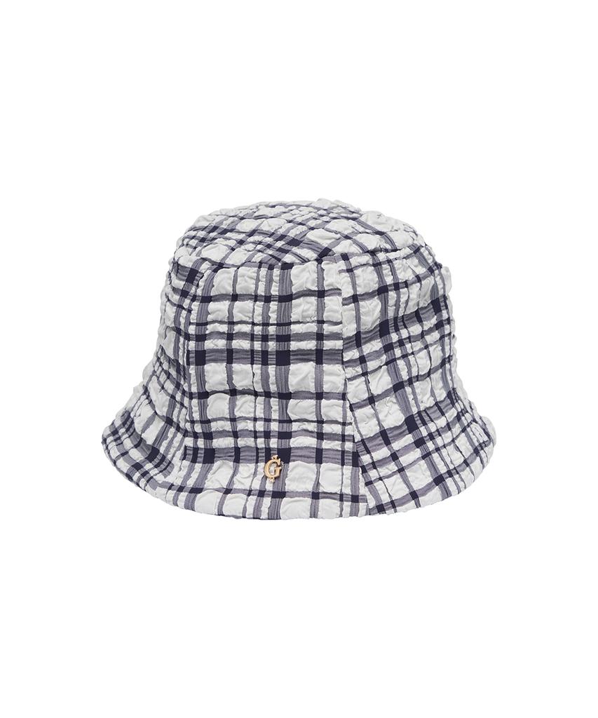 Guess Wrinkled Plaid Bucket Hat Yn1A1002