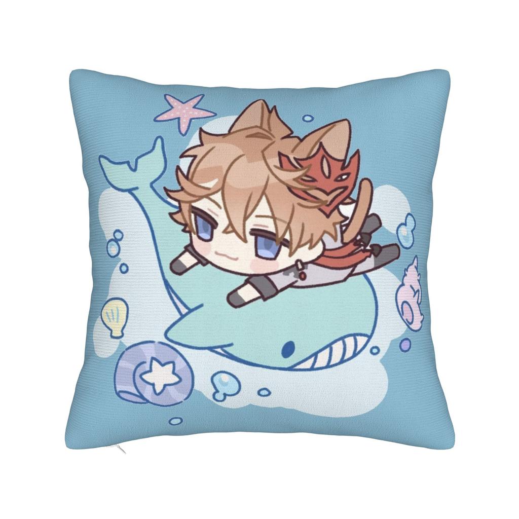 Gorou Genshin Impact Game Pillowcase Printed Cushion Cover Decorative  Throw Pillow Case Cover Living Room Zipper
