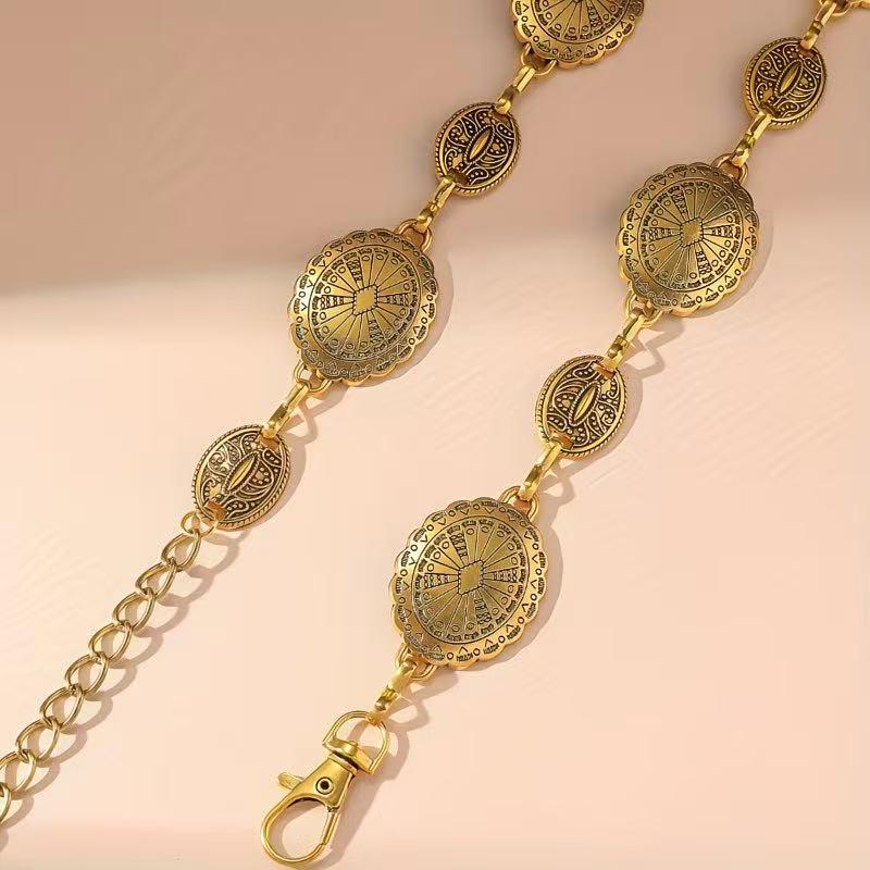European & American Retro Ethnic Waist Chain Jewelry in Bohemian Style