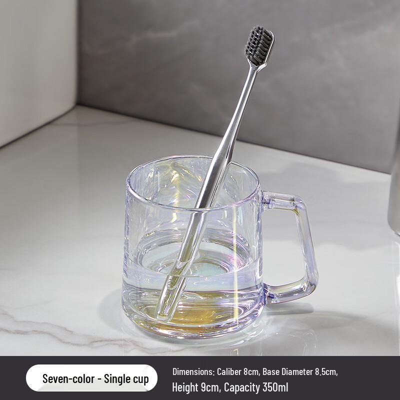 

YIXI Rainbow Glass Mouthwash Cups (Set of 2)