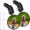 Accmor 2pcs Bike Mirror, Bar End Bicycle Riding Rearview Mirrors for Handlebars, Adjustable 360 Degree Rotatable Convex Mirror for Mountain Road Bikes