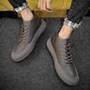 Genuine Leather Black Brown Men Flats Shoes Hand Sewing Men Oxfords Trendy Shoes Outdoor Fashion Men Flats