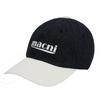 macni SIGNATURE LOGO MIX DENIM BALL CAP_BLACK DENIM MIX