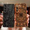 Retro Mandala Flower Pattern Case For Samsung S26 Edge S25 FE S24 Plus S23 S22 Ultra A15 A16 A17 A35 A36 A37 A54 A55 A56 A57 5G Magnetic Matte Cover