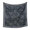 Nuovo foulard quadrato 110 con stampa floreale per donna, hijab musulamani, scialle, fazzoletto, foulard, fascia per capelli, bandana, fasce per capelli