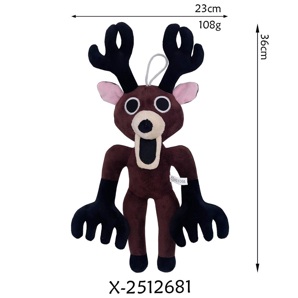 Horror 99 Nights In The Forest Deer Monster Deer Anime Cartoon Stuffed Doll Plush Toy Kids Birthday Gift