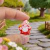 Mini 6Pcs Gnome Figurines Resin Crafts Micro Landscape Ornaments Car Desktop Lawn Decor Elf Bonsai DIY Christmas Decorations