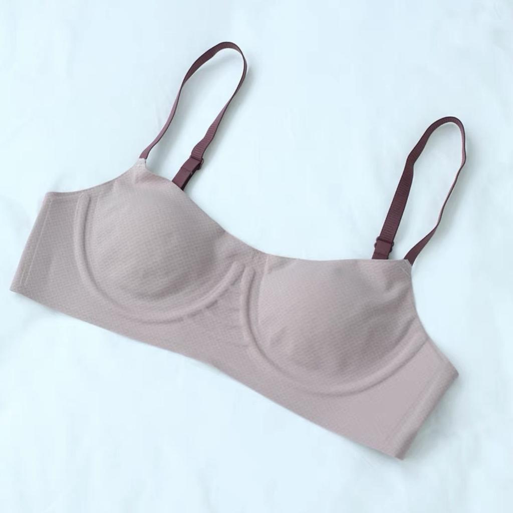 Non-sensing Comfortable Push-Up Women's Seamless Soft Support Wire-Free Lifting Thin Bra Underwear