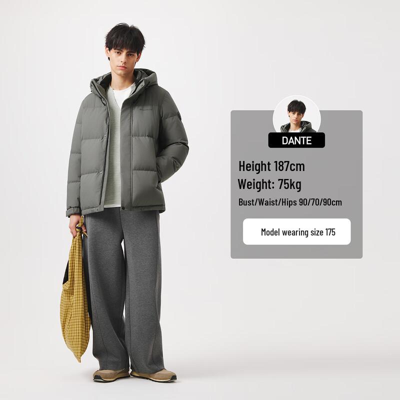 Tanboer Men's Hooded Down Jacket