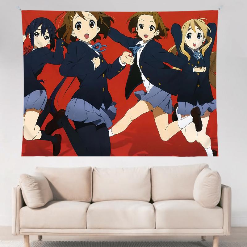 KOn Maid Anime Girls Wall Tapestry Japanese Animation Art Bedroom Decor Otaku Gift Cute Characters Home Decoration Poster