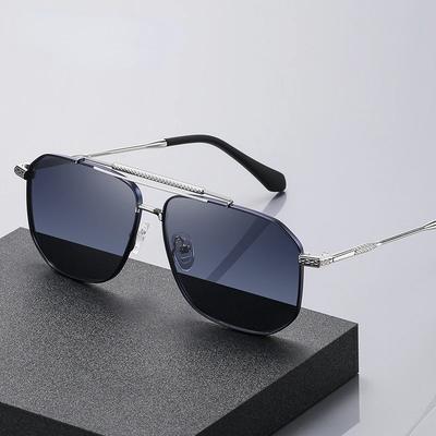 Driver Goggles Polarized Sunglasses Men's Double Beam Square Frame UV400 Sunglasses Sun Protection Fishing Outdoor Sunglasses
