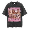 Sabrina Carpenter Graphic Tshirt Merch Vintage Washed Tshirt Unisex Women Clothing Cotton Casual Oversized Short Sleeve T Shirt