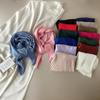 New Arrivals Open Run Pleated Fabric Scarf Spring Summer Transition Silky Mini