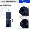 M10 Thread Hex Shank Converter Hex Shank Drill Bit Adapter  Angle Grinder Accessory