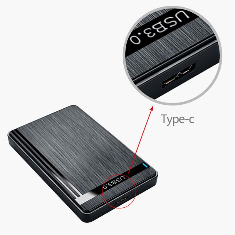 2.5-Inch Ssd Hdd Sata Driver-Free Micro Type-C Usb3.0 External Mobile Hard Drive Box Storage Device Efficient Office Game