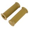 Pair of 1inch 25mm   1.1inch 28mm Universal Motorcycle Vintage TPU Handle Handlebar Grip Sauce Yellow