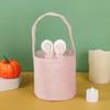 2026 Easter Egg Basket Light Up Plastic Handheld Candy Gift Bucket Bag for Kids Party Hunt Holiday Decorations Accessories