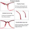 Fashion High-Definition Reading Glasses Classic Unisex Ultralight Pc Frame Presbyopic Glasses Vision Care Strength +1.00~+4.00