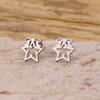 Christmas Tree Reindeer Pattern Earrings Women Student Teen New Year Gift Stainless Steel Cartilage Piercing Earring Zircon