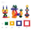 Building Block Toys Pyramid Building Blocks Set Rainbow Tower Stack Toy Pyramid Block Rhombus Toys