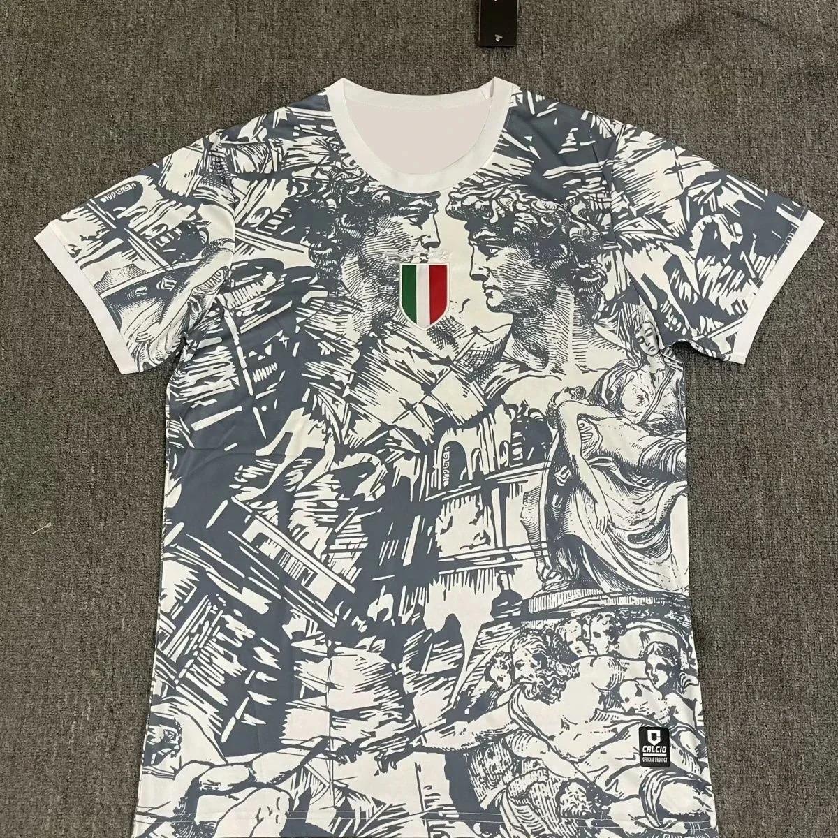 

Classic New Italian Special Edition National Team Thai Edition Kids Adults Jerseys Short Sleeves Training Football Quick Drying Jersey 4XL