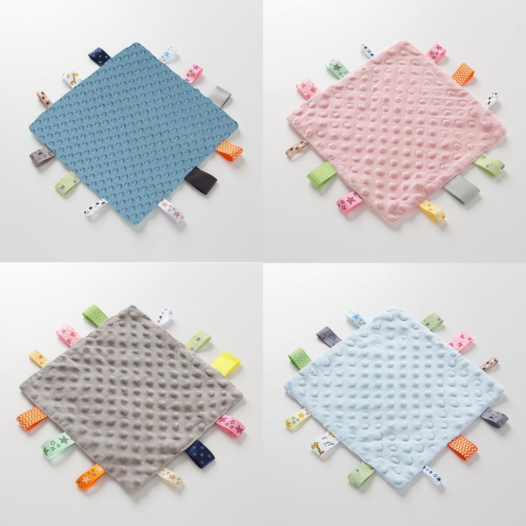 Baby Plush Comforter Sleep Aid With Solid Color For Newborns And Infants