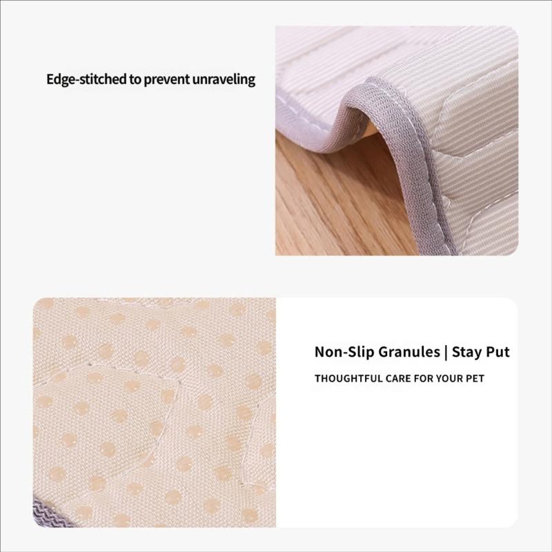 Latex Backed Dog Pad with Warm Season Comfort, Soft Indoor Layer Finish, Stable 55 x 70 cm Summer Size for Homes