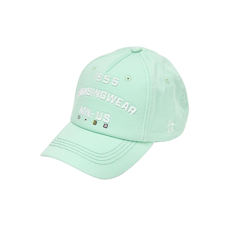 

[Munsingwear] cap standard 3D logo embroidery cotton cotton baseball cap golf MG5SCP04M men s LM00 (Lime)