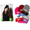 Fashionable Wool Knit Hat with Diamonds Embroidery, Hip-hop Style, Warm and Comfortable for Snowboarding and Running