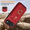 For iPhone Air Case Card Holder Ring Kickstand TPU + PU Leather Phone Cover with Long Strap