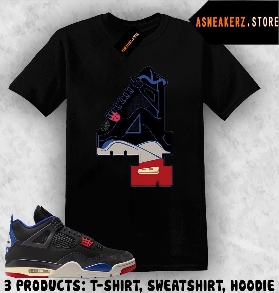 Футболка в тон AJ 4 Rare Air 2025 Для кроссовок номер 4s Футболка для кроссовок Унисекс Футболка XXXXL