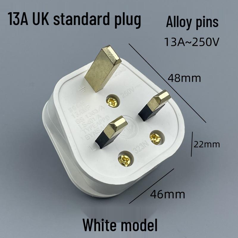 13A UK Standard BS Square Pin Power Plug - British Spec