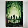 Prodator In the Tree Vintage Metal Tin Sign Distressed Horror Movie Poster Wall Decor for Man Cave Cafe Home Decoration