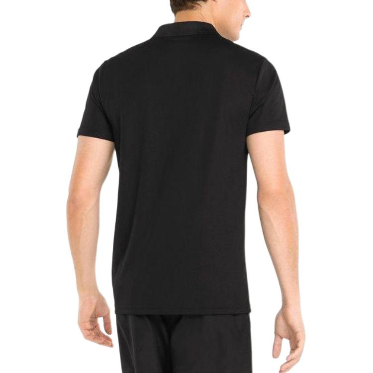 Puma Printed Casual Breathable Short Sleeve Polo Shirt Men Tops Black 521933-01
