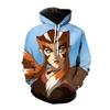 Sword Hero Anime Fleece Hoodie, Men's Thick Warm Autumn Winter Sweatshirt, Warrior Character Print Pullover for Anime Fan Meetups