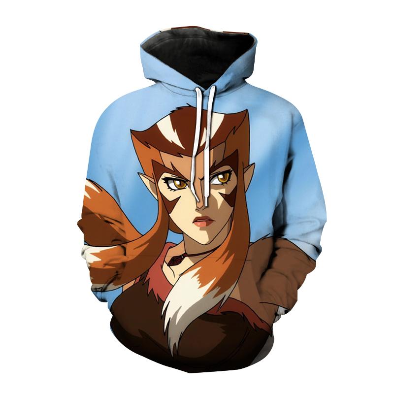 Sword Hero Anime Fleece Hoodie, Men's Thick Warm Autumn Winter Sweatshirt, Warrior Character Print Pullover for Anime Fan Meetups