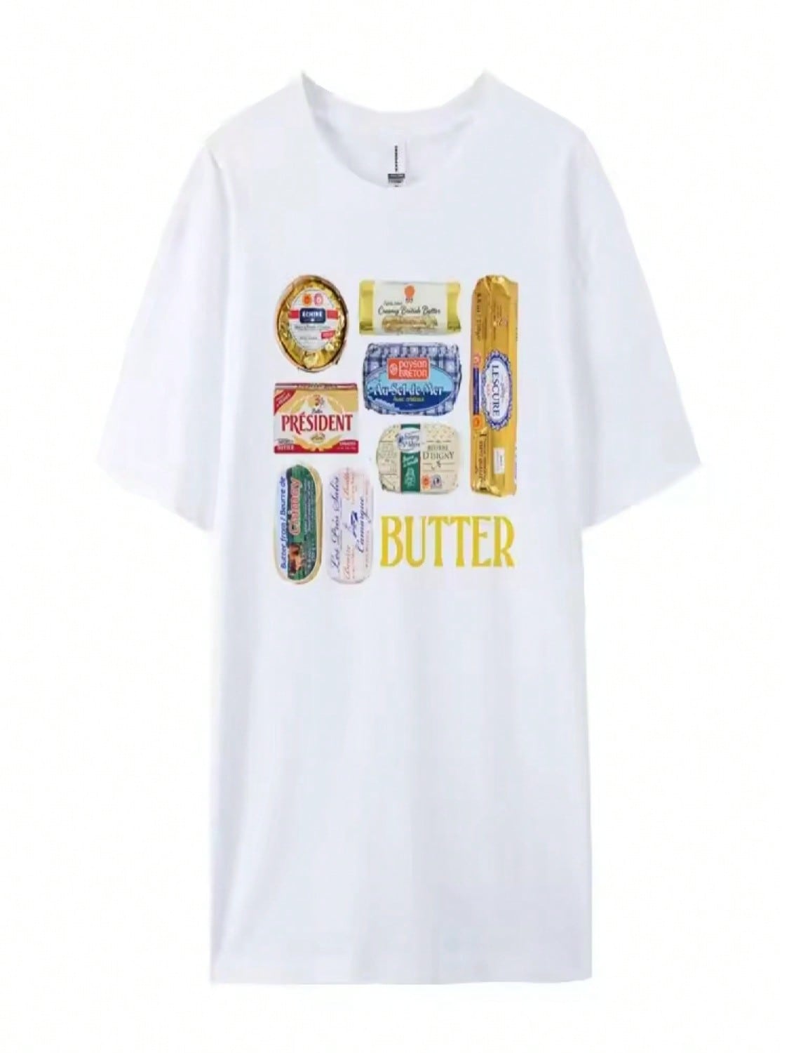 Retro Butter Graphic T-Shirts 90s Funny Butter Lover T Shirt Cute Foodie Tee Wounisex Shirt Unisex Vintage Summer Breathable Top S
