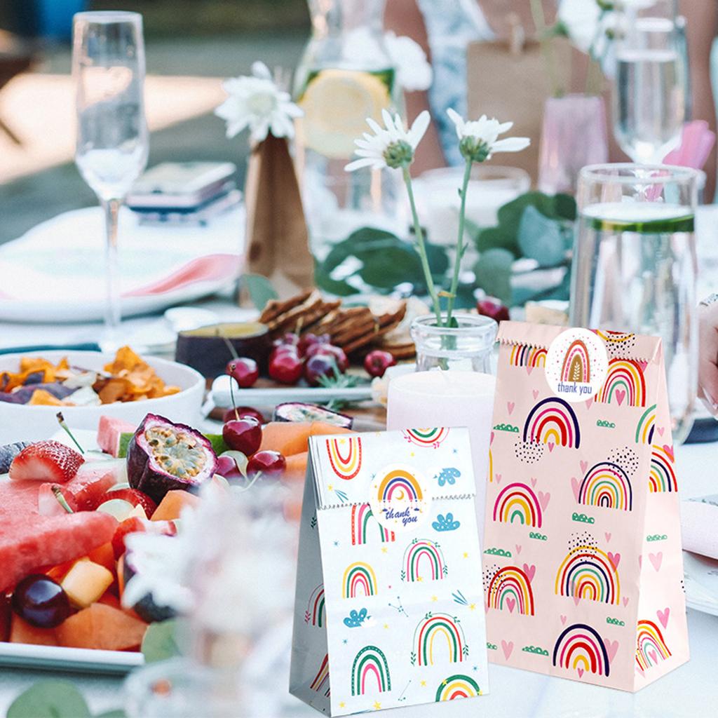 Sturdy Paper Gift Bag for Parties Versatile and Durable DIY Baking Candy Cookies Packing Bag Eye Catching Packaging Bags