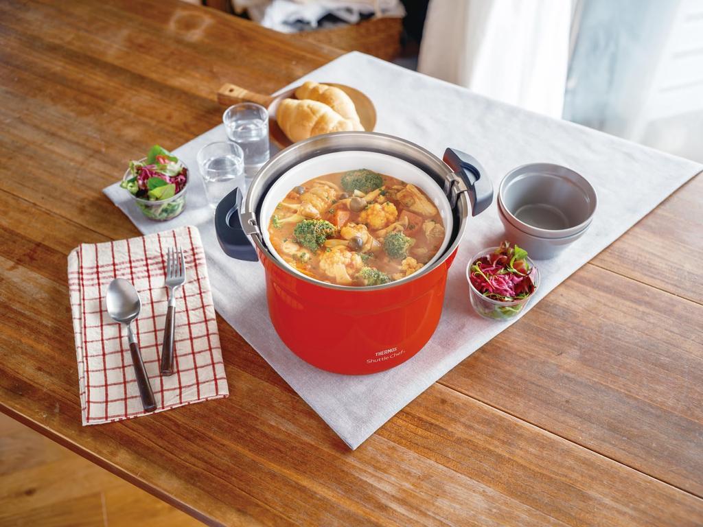 Termos cu izolație în vid pentru aragaz Shuttle Chef 4 până la 6, strat protector Cera Protect Coat UR 4.3L (pentru oameni) KBJ-4502