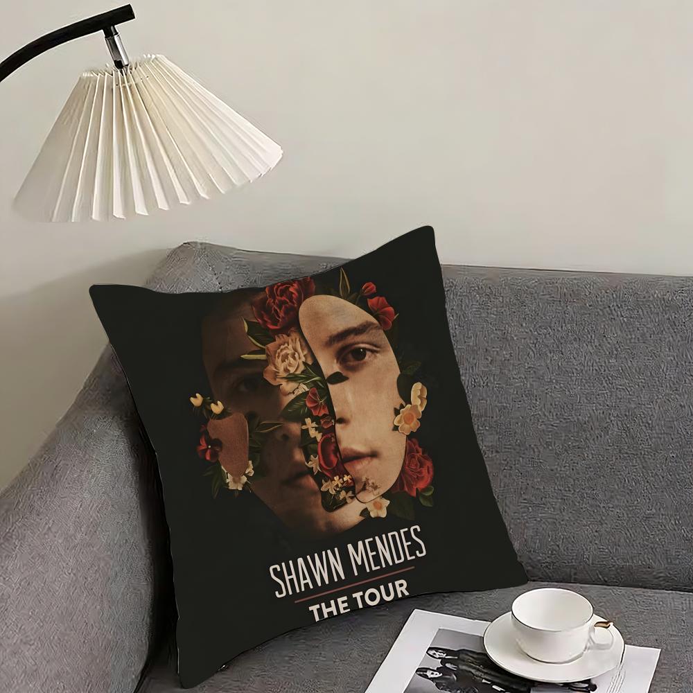 Singer Shawn Mendes Shawn Cushion Cover Reversible Plush Pillow Cover – For car, sofa, bedroom, perfect as a gift.