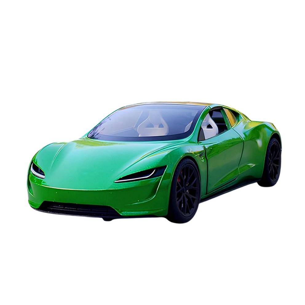 Mycar 1:24 Diecast Metal Tesla Roadster Roof Model Car Figurine - Green