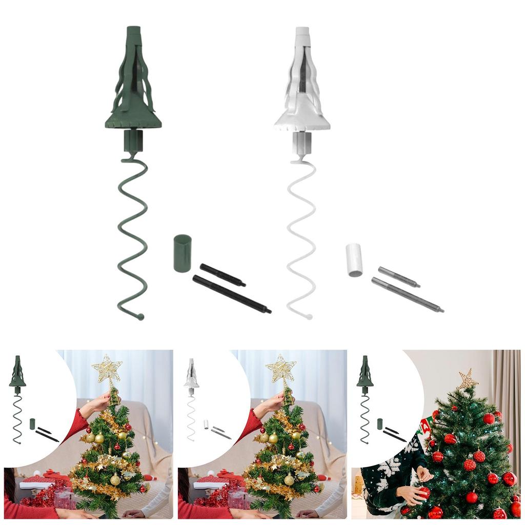 Christmas Decorations Iron Tree Topper Holder Adjustable Support Stand Easy Install for Christmas Trees