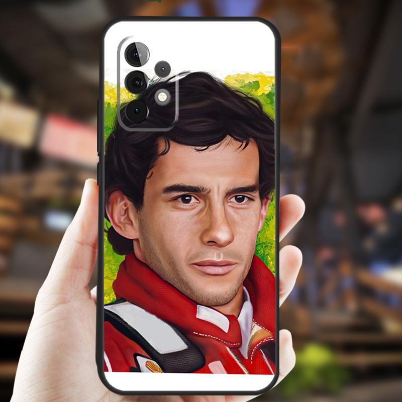 Racing Ayrton Senna Case For Samsung Galaxy A26 A54 A14 A36 A16 A33 A56 A15 A55 A53 A35 A22 A32 A52 A34 A05 A06