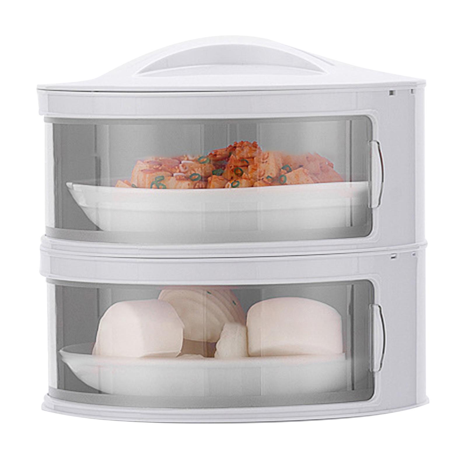 

Кухонный штабелируемый пылезащитный контейнер для остатков пищи с крышкой 2 Layers