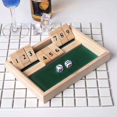 Dice Game Hand-eye Coordination Early Education Reliable Shut The Box Dice Game for Children