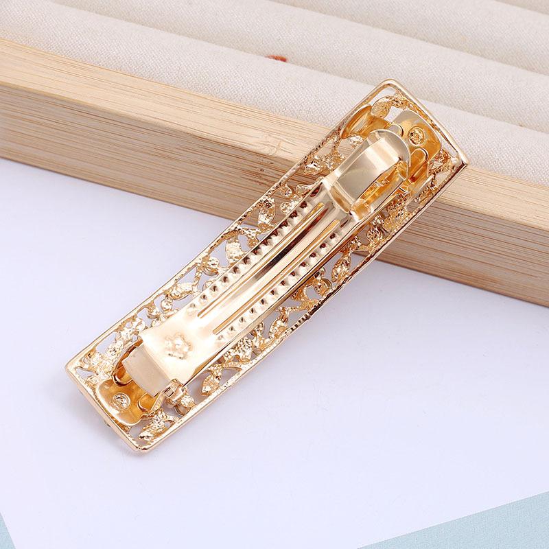 Fashion Bow Hairpin Half Tie Hair Alloy Leaflets Diamond Shiny Disc Hair Headgear Premium Ponytail Clip