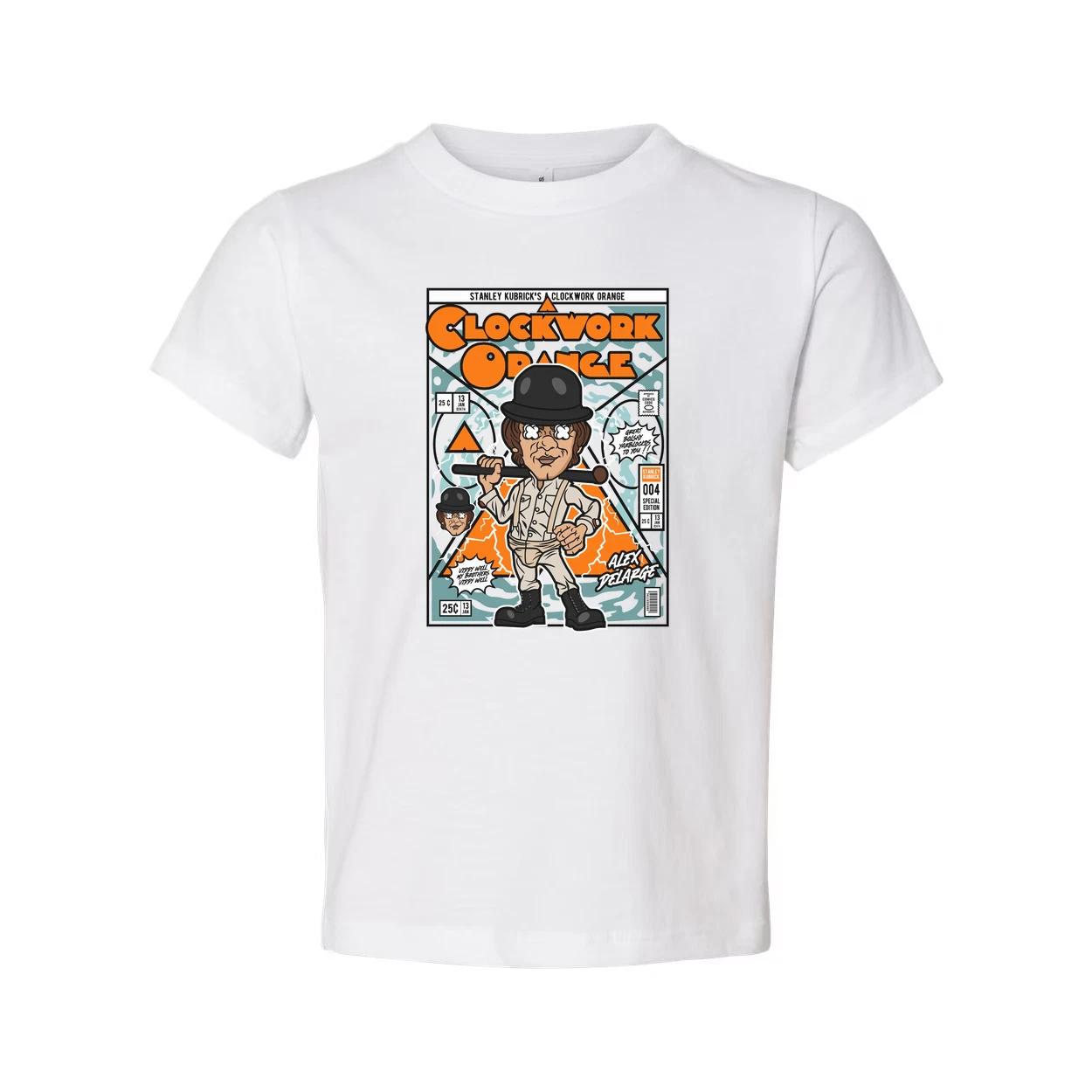 Alex DeLarge Clockwork Orange Illustrated Graphic Tee Unisex Short Sleeve Shirt S