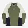 Crinkle Color Block Sweatshirt