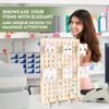 Creative wooden display rack, jewelry storage rack, elegant earring, neckla, bralet rack, store counter display rack